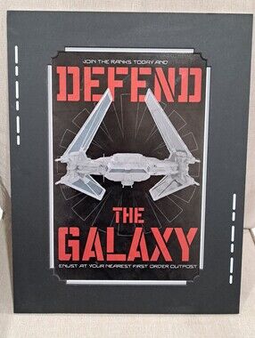 Disney Star Wars Galaxy’s Edge Matted Deluxe Print "Defend The Galaxy" 18x14